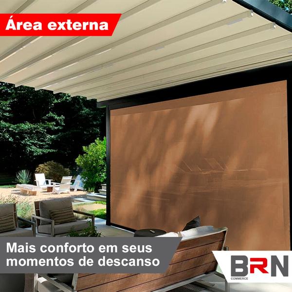 Imagem de Tela Toldo Sombreamento Cores Cobertura 5x3 Metros + Kit De Instalação