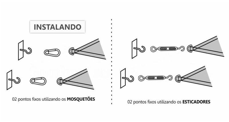 Imagem de Tela Toldo Sombreamento Shade 6X2mts + Kit Instal. Cor Verde