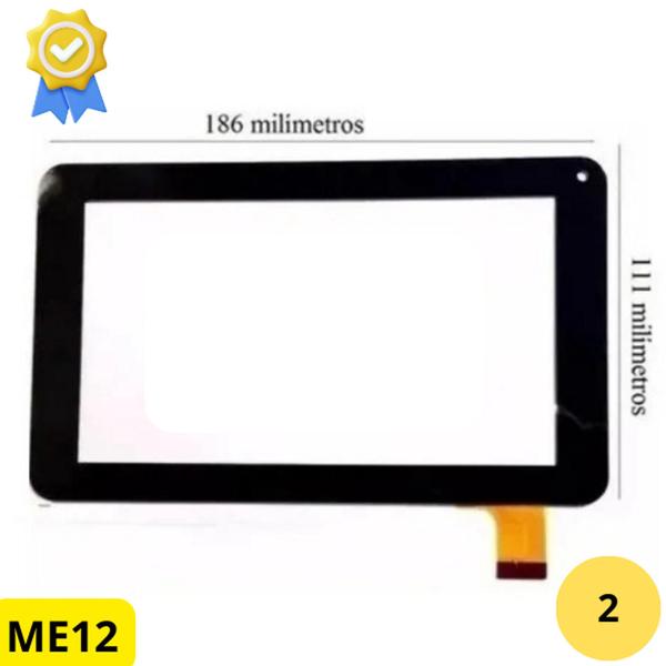 Imagem de Tela touch preto reposição tablet DL TP250 Original No Aro Oferta UP!!!