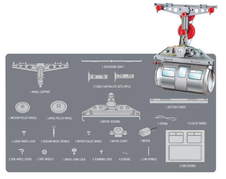 Imagem de Teleférico de Latinha - 4M - Brinquedo Educativo