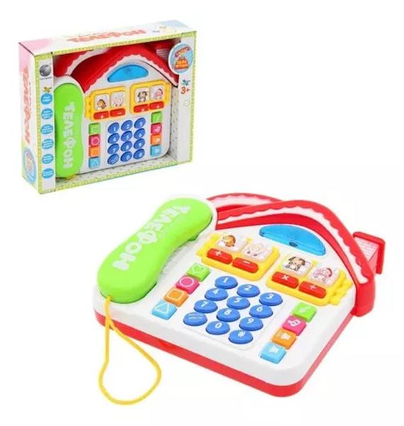 Imagem de Telefone Baby Musical Casinha com Som e Luzes Infantil REFDMT2961- Dm Toys