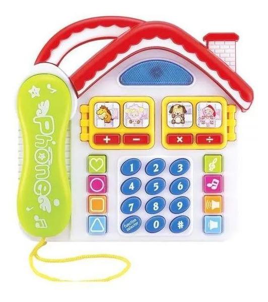 Telefone Brinquedo Casinha C/ Bichinhos Luz Som E Música. - DM TOYS Imagem de Telefone Brinquedo Casinha C/ Bichinhos Luz Som E Música.