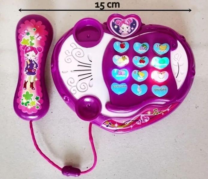 Imagem de Telefone Brinquedo Criança Infantil Luzes E Sons Roxo