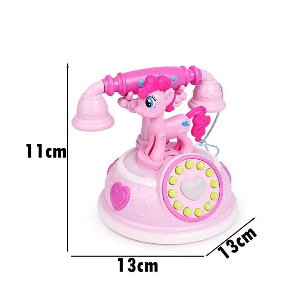 Imagem de Telefone Brinquedo Infantil unicórnio celular musical luz