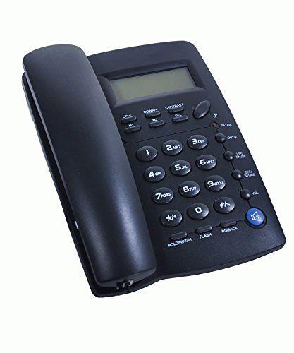 Imagem de Telefone com fio com alto-falante, display (preto)