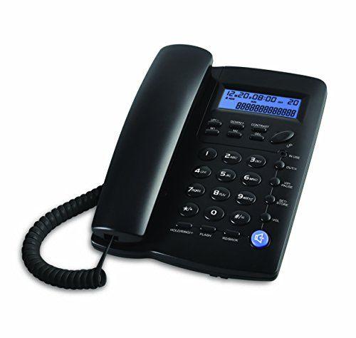 Imagem de Telefone com fio com alto-falante, display (preto)