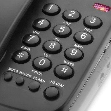 Imagem de Telefone Com fio de Mesa Bloqueador Preto Elgin TCF2000