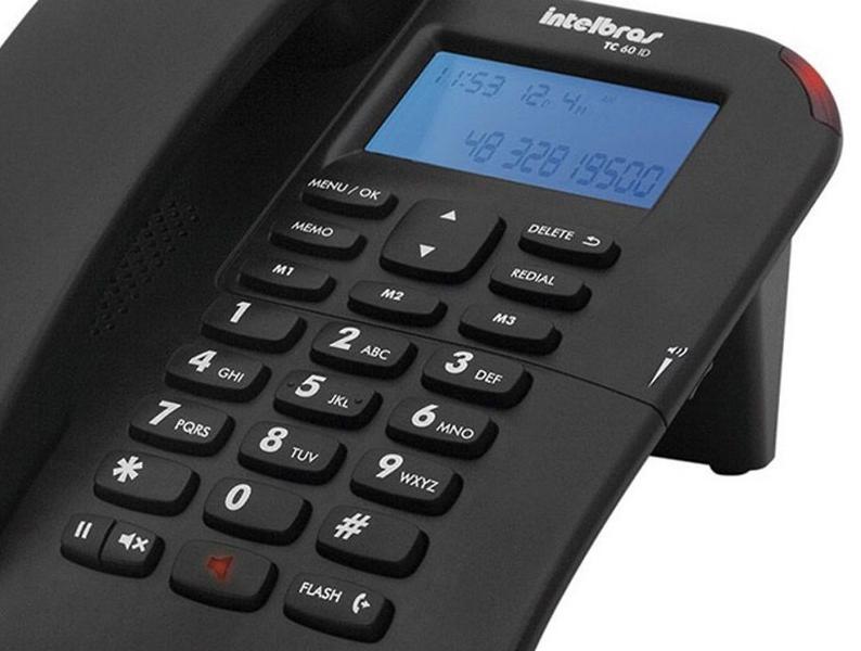 Imagem de Telefone com fio e ID de chamadas TC 60 ID Intelbras