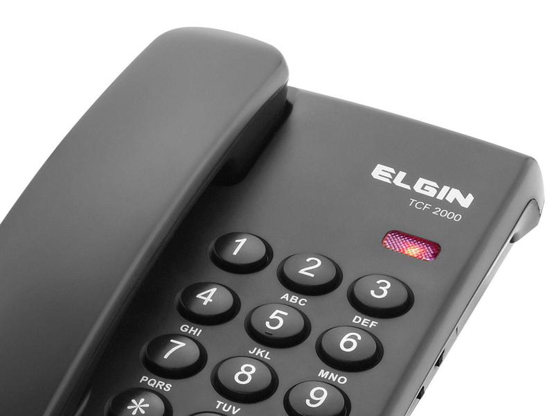 Imagem de Telefone com Fio Elgin TCF2000 - Chave Bloq. Preto