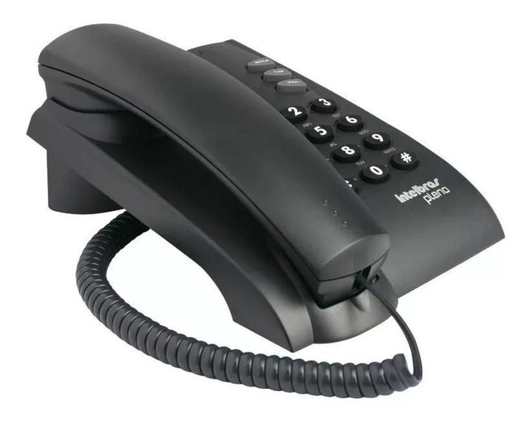 Imagem de Telefone Com Fio fixo Pleno Preto Intelbras 