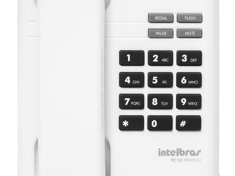 Imagem de Telefone Com Fio Intelbras TC 50 Premium - Branco