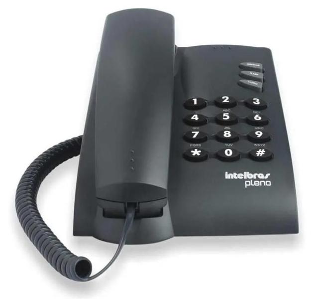 Imagem de Telefone Com Fio Pleno Com Chave Preto Intelbras