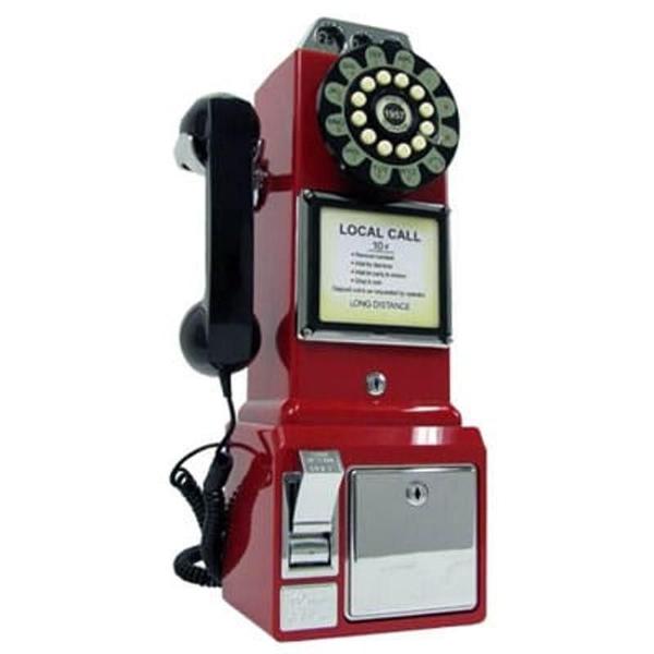 Telefone Com Fio Retro Classic Watson Vermelho 33.749 Classic Imagem de Telefone Com Fio Retro Classic Watson Vermelho 33.749 Classic