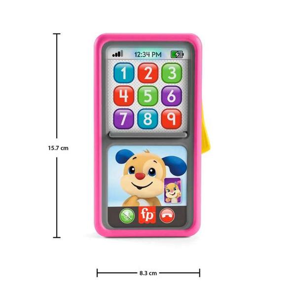 Imagem de Telefone Fisher Price Deluxe Aprendizagem Rosa HNM82 Mattel