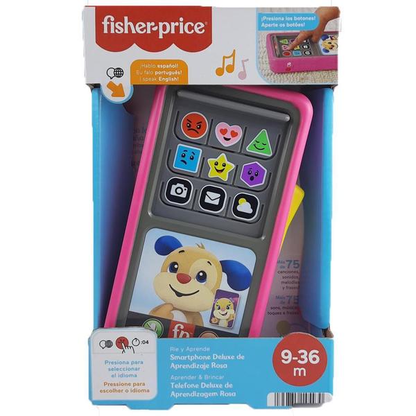 Imagem de Telefone Fisher Price Deluxe Aprendizagem Rosa Hnm82 Mattel