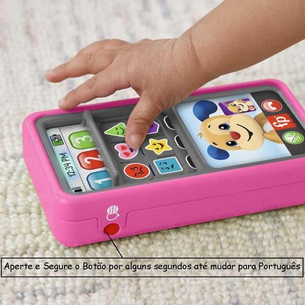 Imagem de Telefone Fisher Price Deluxe Aprendizagem Rosa Hnm82 Mattel