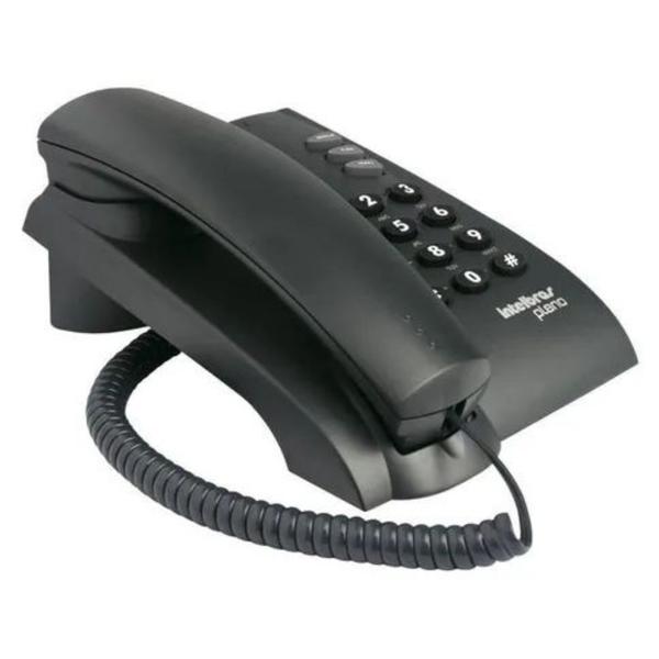 Imagem de Telefone fixo Intelbras Pleno preto s/ chave