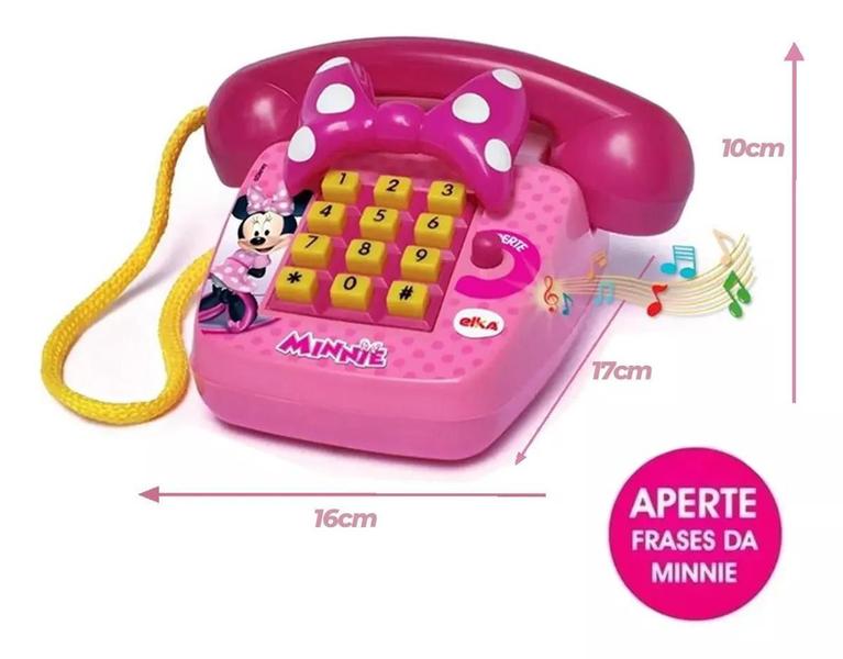 Imagem de Telefone Foninho Sonoro Minnie Elka Brinquedos