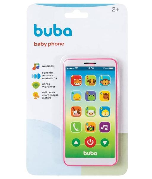 Imagem de Telefone Infantil Baby Phone com Som Rosa - Buba