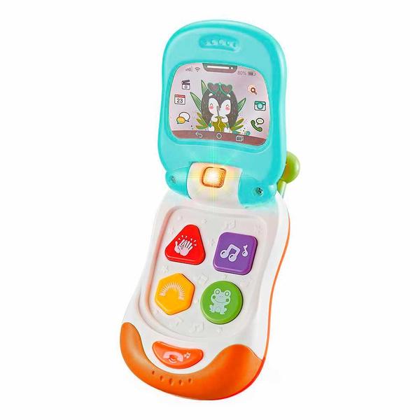 Imagem de Telefone Infantil com Sons e Luzes - Celular Flip Baby - Guta Guti