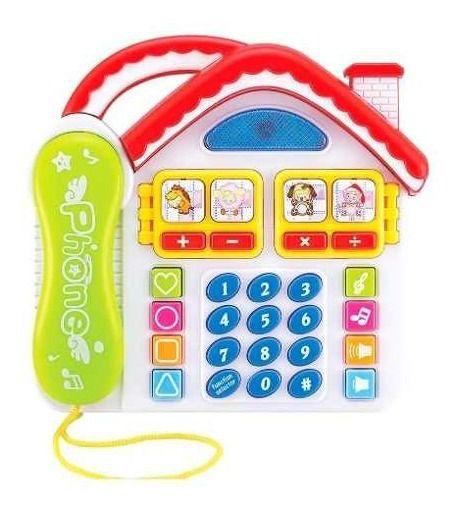 Imagem de Telefone Infantil Divertido Casa Com Som Luz Dm Toys 2961