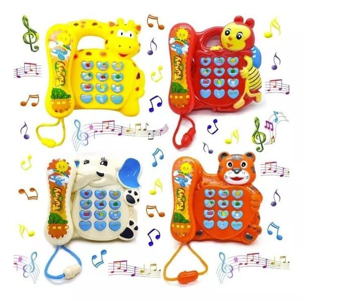 Imagem de Telefone Infantil Girafa Brinquedo Educativo Musical