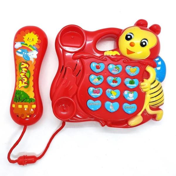 Imagem de Telefone Infantil Girafa Brinquedo Educativo Musical