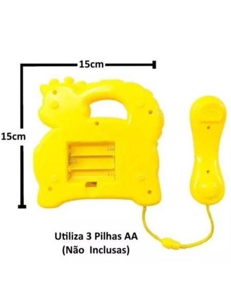 Telefone Infantil Girafa Com Som E Luzes Interativo - Shuyi Imagem de Telefone Infantil Girafa Com Som E Luzes Interativo