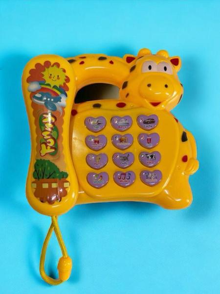 Telefone Infantil Girafa Com Som E Luzes Interativo - Shuyi Imagem de Telefone Infantil Girafa Com Som E Luzes Interativo