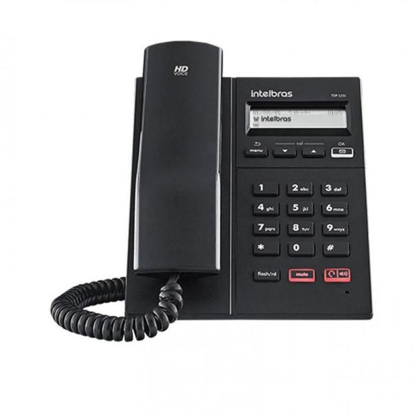 Imagem de Telefone Intelbras Ip Voip Tip 125i Display Viva-voz Preto