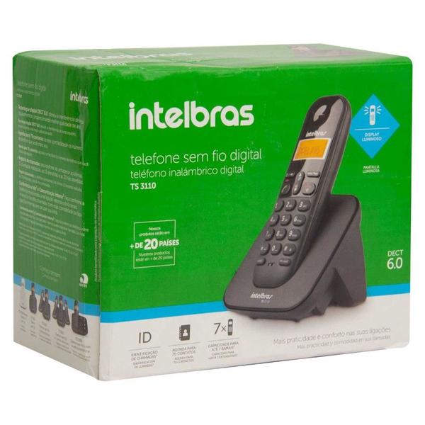 Imagem de Telefone Intelbras Sem Fio TS3110 ID