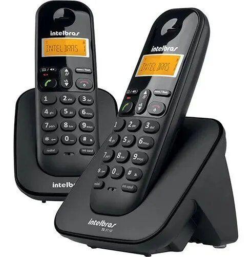 Imagem de Telefone Intelbras Ts3112 Sem Fio Digital Com Ramal Preto