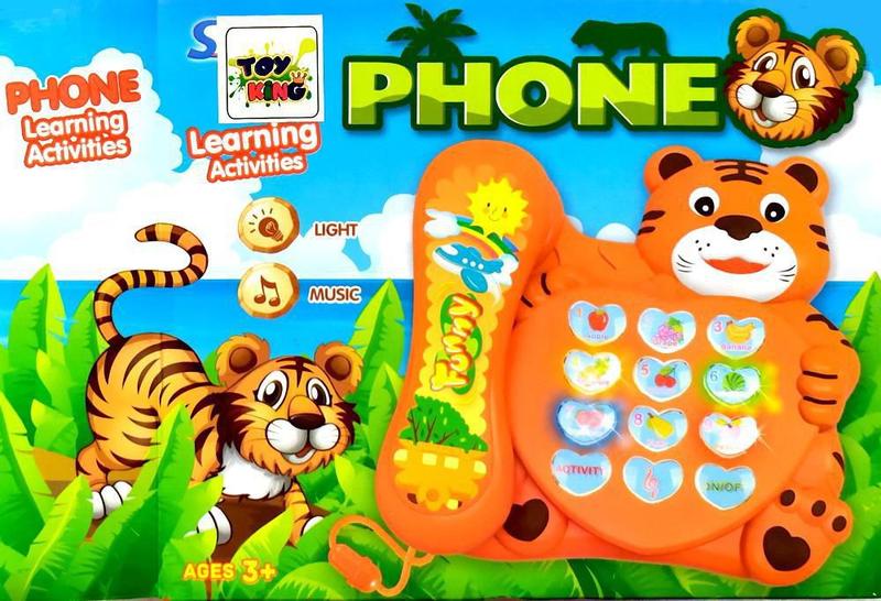 Imagem de Telefone Musical De Tigre Bebê Brinquedo Piano Infantil