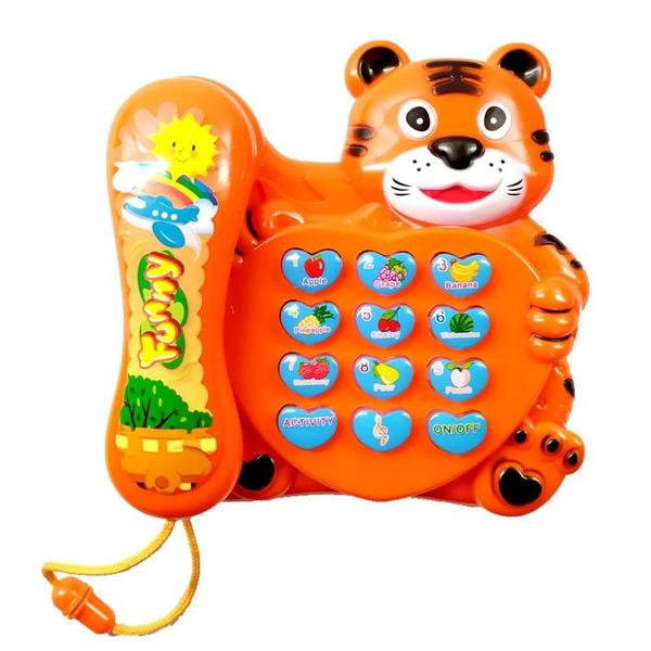 Imagem de Telefone Musical De Tigre Bebê Brinquedo Piano Infantil