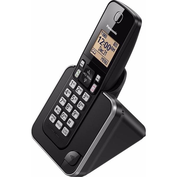 Imagem de Telefone Panasonic KX-TGC350LAB - 1 Bases - com Bina - Bivolt - Preto