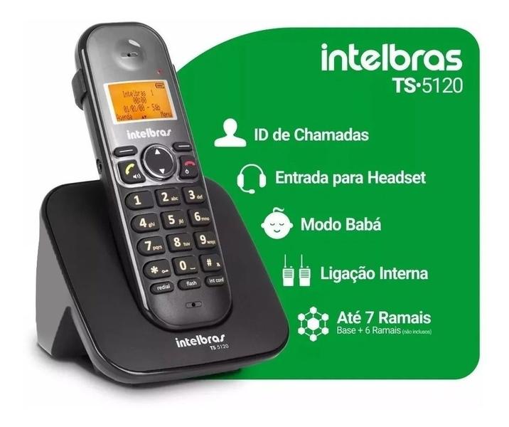 Imagem de Telefone S Fio Com Viva Voz Intelbras Longo Alcance Bivolt e 1 Ramal