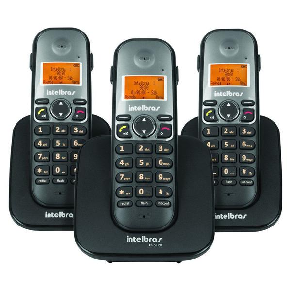 Imagem de Telefone Sem Fio com 2 Ramais Intelbras TS 5123 Digital