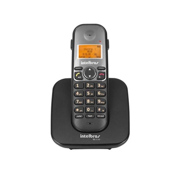 Imagem de Telefone sem fio com display luminoso preto TS5120, Modelo 4125120  INTELBRAS