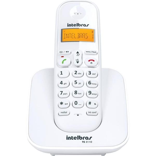 Imagem de Telefone sem Fio Digital Branco Intelbras - TS3110