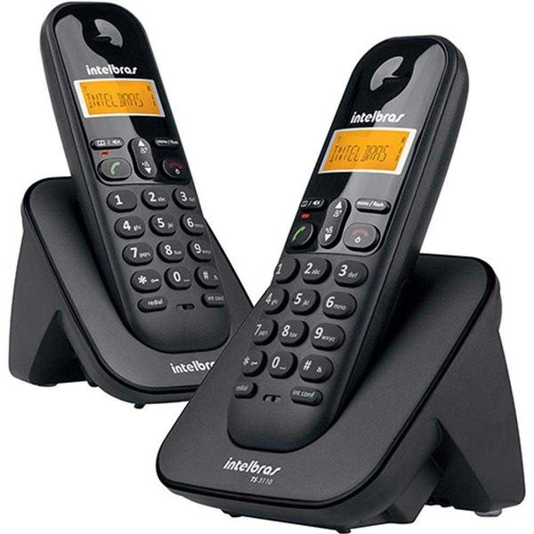 Imagem de Telefone Sem Fio Digital + Ramal Adicional Intelbras TS3112