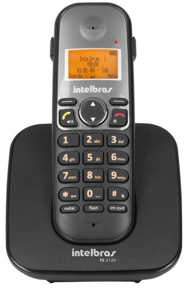 Imagem de Telefone Sem Fio Digital Ts 5120 Intelbras Dect 6.0 Preto