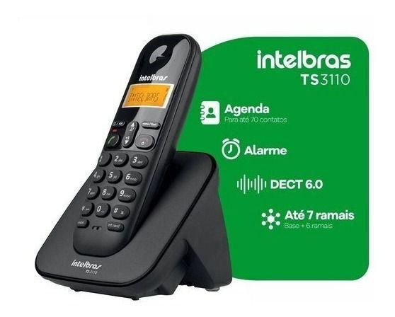 Imagem de Telefone Sem Fio Intelbras Com 5 Ramais E Bina Identificado