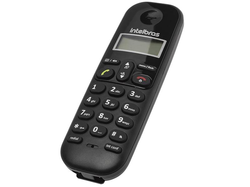 Imagem de Telefone Sem Fio Intelbras TS 3112 de Mesa 1 Ramal - com Identificador de Chamadas Preto