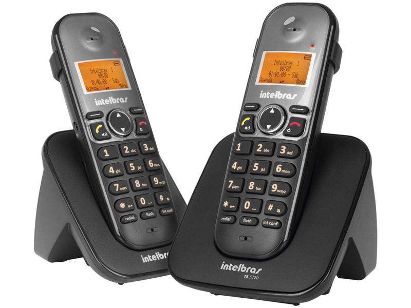 Imagem de Telefone Sem Fio Intelbras TS 5122 + 1 Ramal - Identificador de Chamada Viva Voz Conferência
