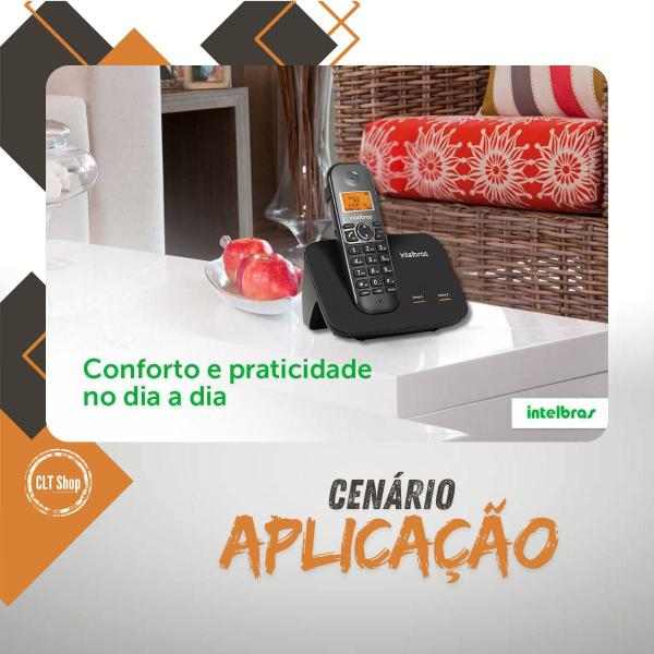 Imagem de Telefone sem fio Mini Central PABX  Para 2 linhas TS 5150 Com 2 Ramal Incluso Bina Viva Voz e Expansível até 10 Ramais intelbras