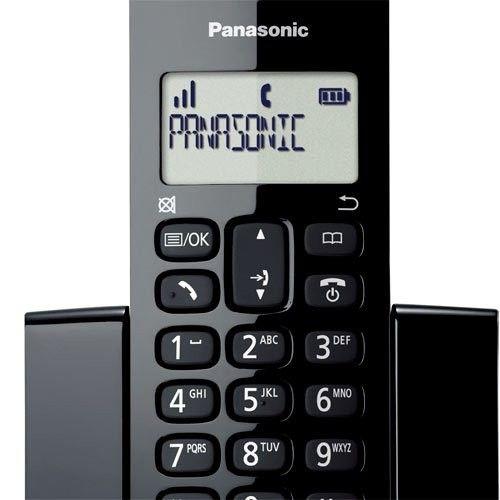 Imagem de Telefone sem fio panasonic com ramal e identificador - preto