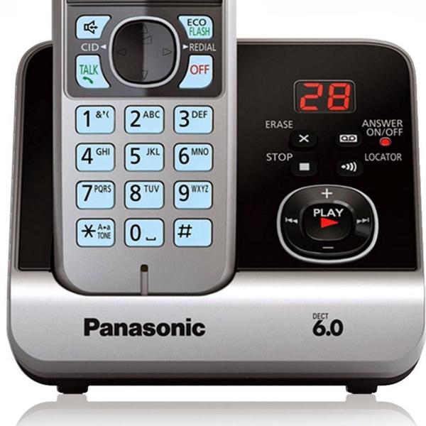 Imagem de Telefone Sem Fio Panasonic Dect 6.0 Viva Voz Kxtg6722Lbb