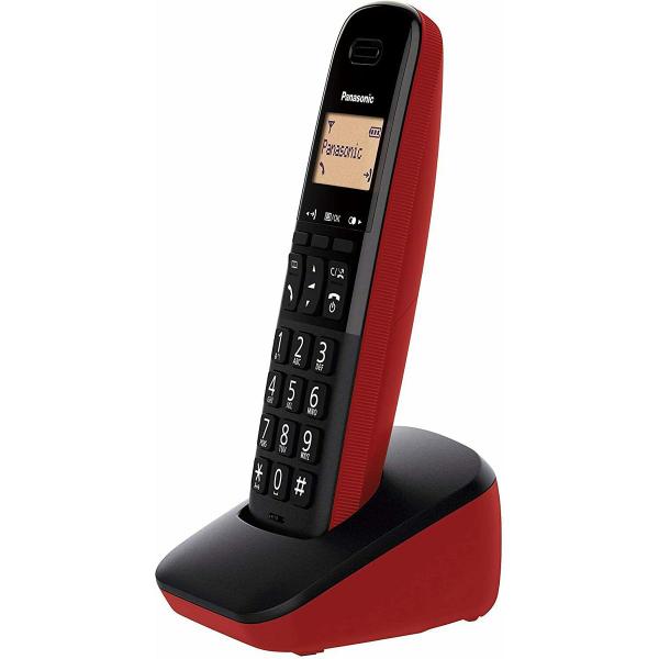 Imagem de Telefone Sem Fio Panasonic KX-TGB310LAR - 1 Base - 110V - Vermelho