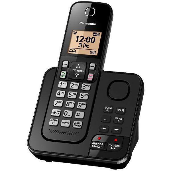 Imagem de Telefone Sem Fio Panasonic KX-TGC360 com Atendimento Digital - Preto