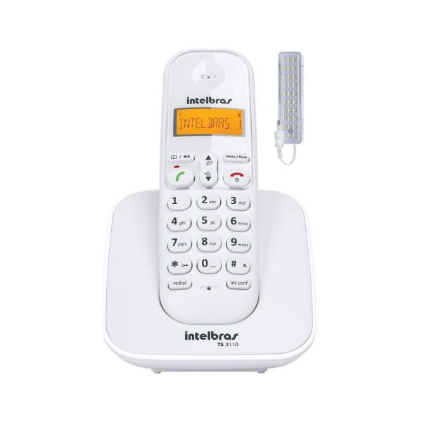 Imagem de Telefone Sem Fio TS 3110 Intelbras Com display luminoso Bina